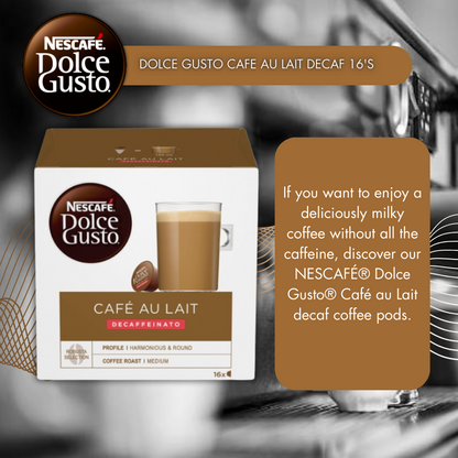 Dolce Gusto Cafe Au Lait Decaf 16's