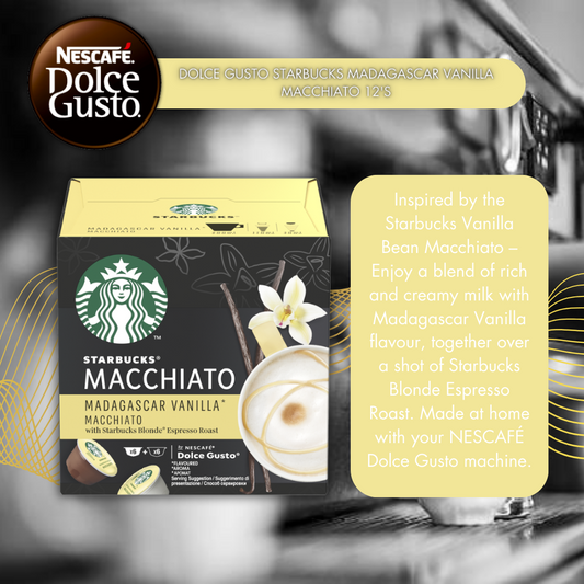 Dolce Gusto Starbucks Madagascar Vanilla Macchiato 12's