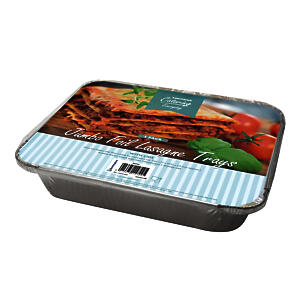 3PK LASAGNE FOILTRAY 27X32X5.5CM