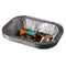 6 X Rectangular Foil Pie Dish - 146Mm X 192Mm And Dipth 40Mm Disposible Tray