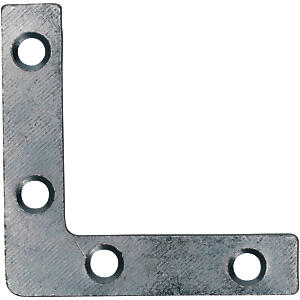 63Mm 2½'' No.324 Corner Plates 1 Each Zinc Plated