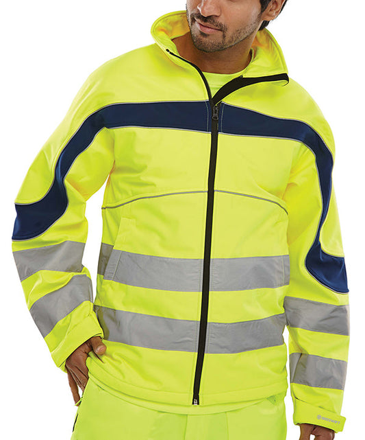 Beeswift Eton Hi-Vis Soft Shell Jacket - {ALL COLOURS / SIZES}