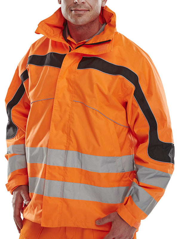 Beeswift Eton Hi-Vis Breathable Jacket Orange - {ALL COLOURS / SIZES}