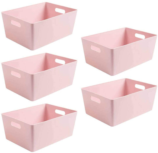 Wham 5.02 Pink Plastic Studio Storage Baskets (5 Baskets)