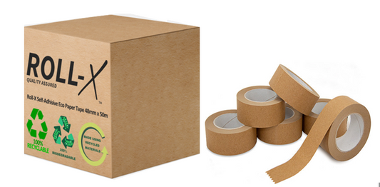 Brown Kraft Eco Paper Self Adhesive Tape 48mm x 50m {24 Full Pack Offer}