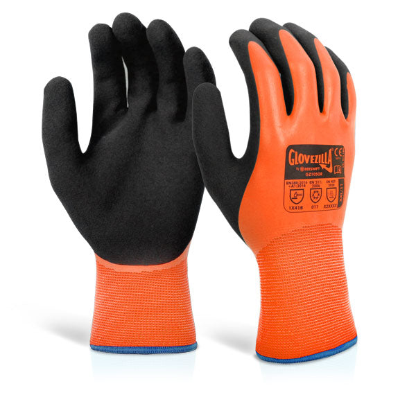 Beeswift Glovezilla Latex Thermal Latex Gloves - {ALL COLOURS / SIZES}