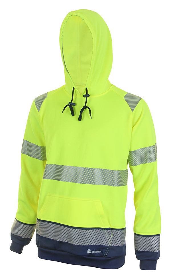 Beeswift Deltic Hi-Vis Two-Tone Hoodie - {ALL COLOURS / SIZES}