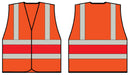 Orange Wceng Vest With Red Band 3XL