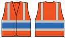 Orange Wceng Vest With Royal Band 3XL