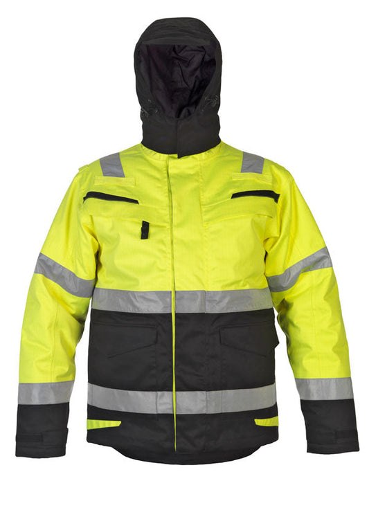 Hydrowear Matlock Multi CVC Waterproof Hi-Vis Fixed Lining ARC Parka Jacket - {ALL COLOURS / SIZES}