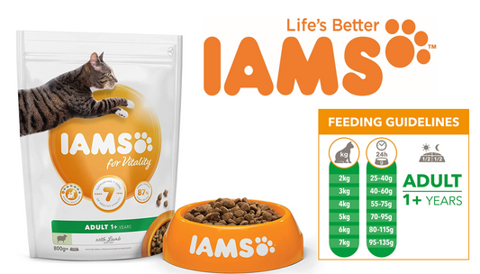 IAMS for Vitality Adult Cat Food Lamb 5 x 800g