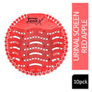 Janit-X Urinal Screen Deodoriser Red Apple x {10 pack}