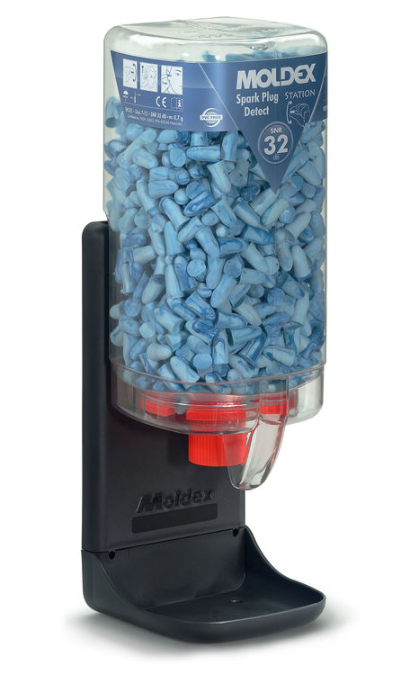 Moldex 7859 Spark Detectable Large Ear Plugs Dispenser Clear