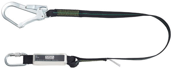 Msa 1.5M Energy Absorbing Webbing Lanyard Chrome 1.5M