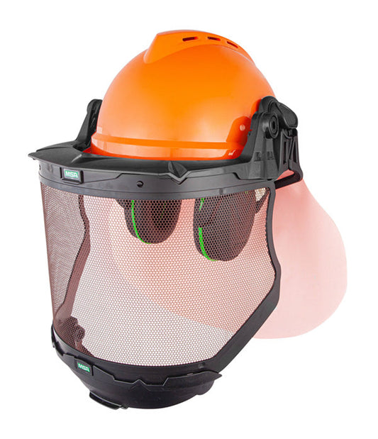 Msa Premium Forestry Kit With Chinguard Orange