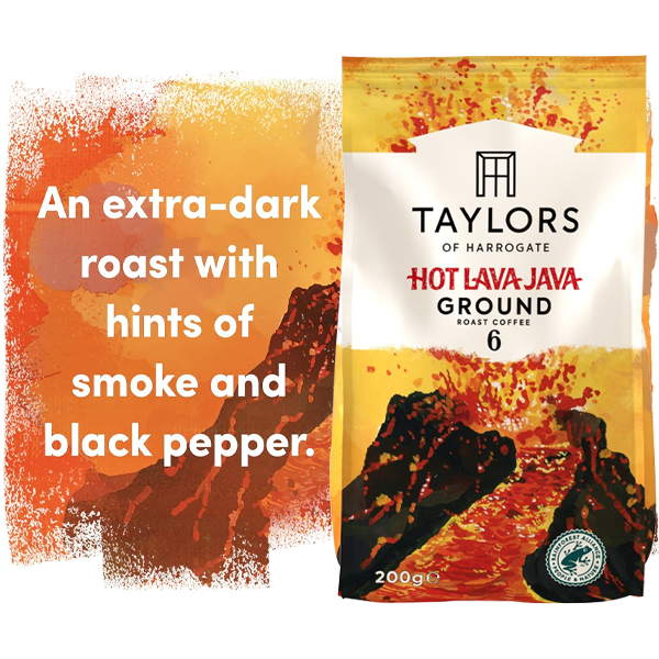 Taylors of Harrogate Hot Lava Java Ground Coffee 200g