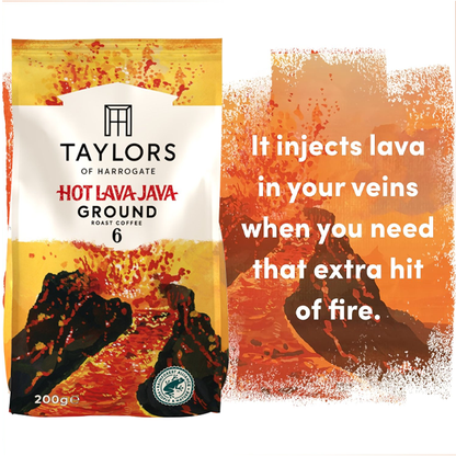 Taylors of Harrogate Hot Lava Java Ground Coffee 200g