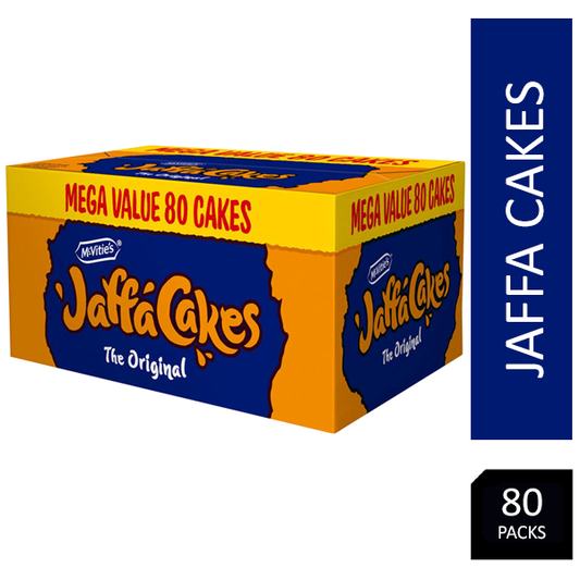 McVitie's Jaffa Cakes Mega Value Pack 80 Count (4 Packs of 20 Cakes)