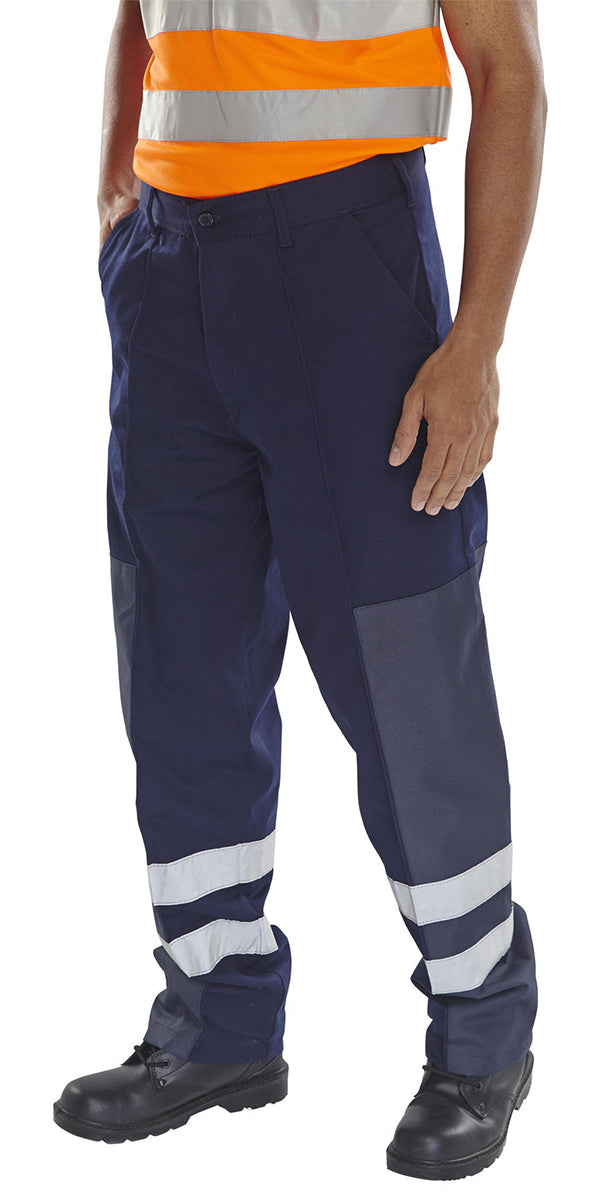 Beeswift Poly Cotton Nylon Patch Trousers - {ALL COLOURS / SIZES}