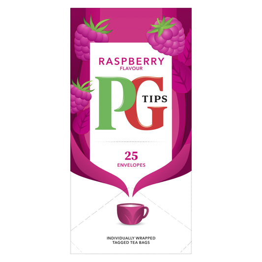 PG Tips Raspberry Envelope Tea Bags (Pack of 25) 49228801