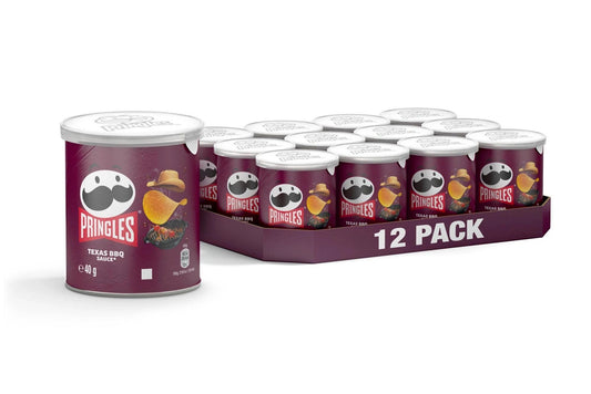 Pringles Texas BBQ Crisps 40g x 12 per case