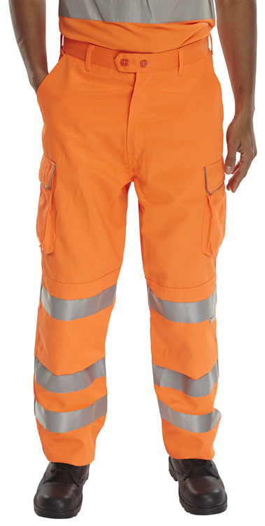 Beeswift Hi-Vis Rail Spec Trousers - {ALL COLOURS / SIZES}