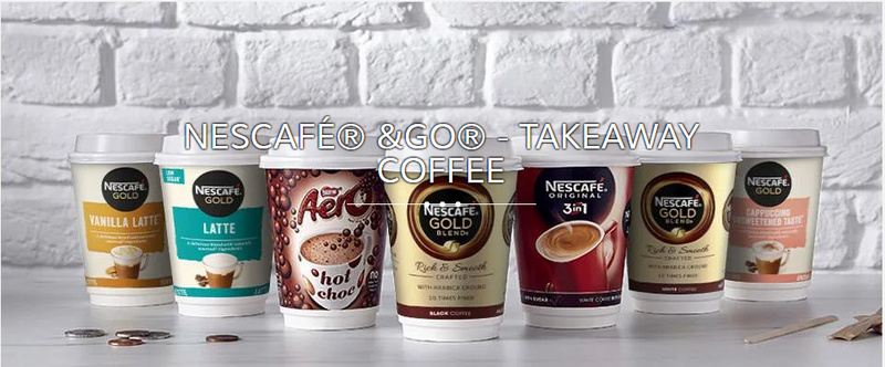 Nescafe &Go! 3in1 , Coffee, Whitener & Sugar 8 x 12oz Cups