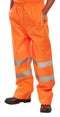 Beeswift Hi-Vis Waterproof Traffic Trousers - {ALL COLOURS / SIZES}