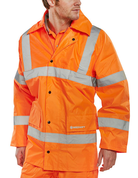 Beeswift Hi-Vis Lightweight Jacket - {ALL COLOURS / SIZES}