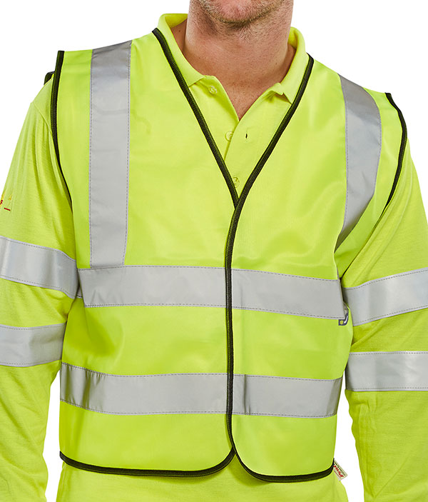 Beeswift Hi-Vis Vest Short Length - {ALL COLOURS / SIZES}