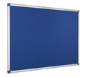 Bi-Office Maya Blue Felt Noticeboard Aluminium Frame 600x450mm - FA0243170