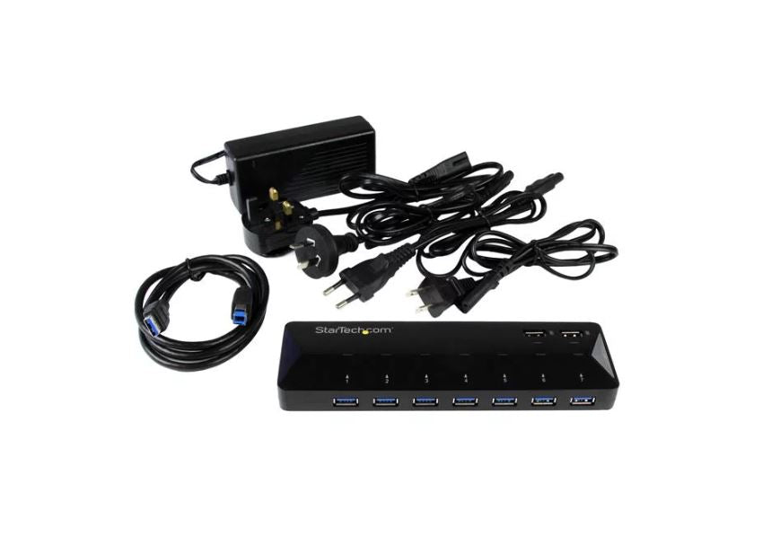 StarTech.com 7 Port USB 3.0 Hub with 2 x 2.4A Ports