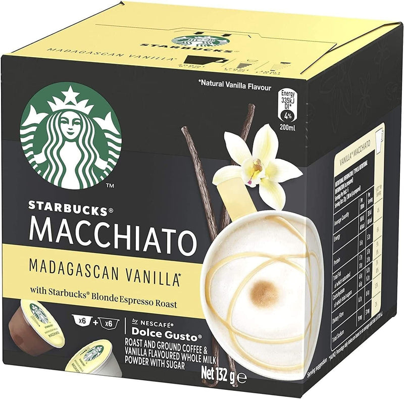 Dolce Gusto Starbucks Madagascar Vanilla Macchiato 12's