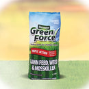 GREENFORCE 4 in1 Lawn Feed Weed, Moss Killer, Green Grass, 8.75kg, Treats 473m2