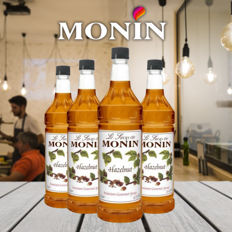 Monin Roasted Hazelnut Coffee Syrup 1 Litre