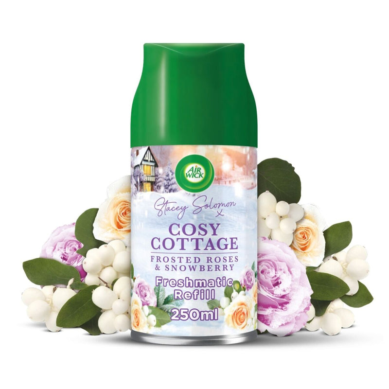 Air Wick Freshmatic Kit Cosy Cottage Frosted Roses & Snowberry 250ml