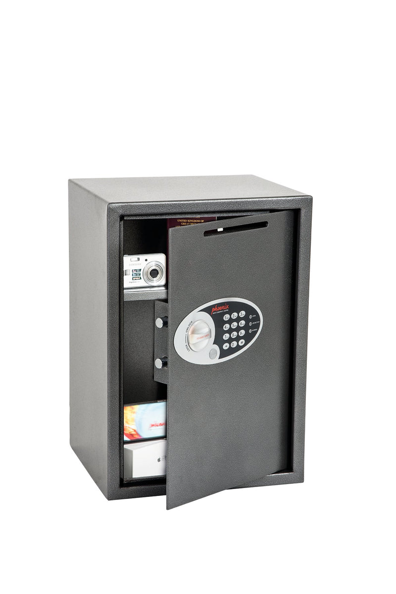 Phoenix Vela Deposit Home and Office Size 4 Safe Electronic Lock Graphite Grey SS0804ED