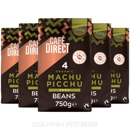 Cafe Direct Fairtrade Organic Machu Picchu Peru Coffee Beans 750g 100% Arabica