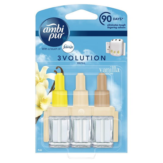 2 x Ambi Pur Vanilla 3volution plus 1 x Plug in {Starter Pack} - ONE CLICK SUPPLIES