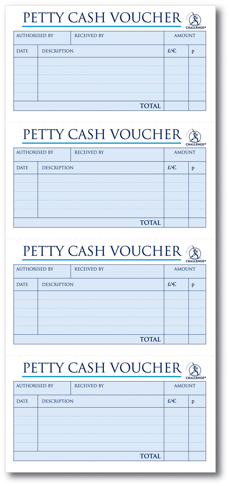Challenge 280x141mm Duplicate Petty Cash Book Carbonless Wirebound 200 Sets - 100080052 - ONE CLICK SUPPLIES