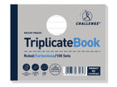 Challenge Triplicate Book 105x130mm Card Cover Ruled 100 Sets (Pack 5) 100080471 - ONE CLICK SUPPLIES