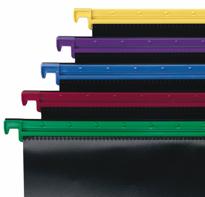 Snopake HangGlider A4 Suspension File Polypropylene 15mm Assorted Colours (Pack 25) - 10296 - ONE CLICK SUPPLIES