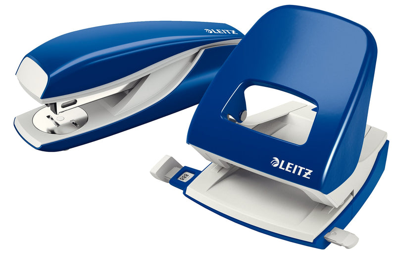 Leitz 5008 2 Hole Punch Metal 30 Sheet Blue 50080035 - ONE CLICK SUPPLIES