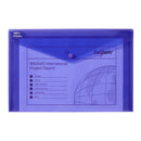 Snopake Polyfile Wallet File Polypropylene Foolscap Electra Purple (Pack 5) - 11162 - ONE CLICK SUPPLIES