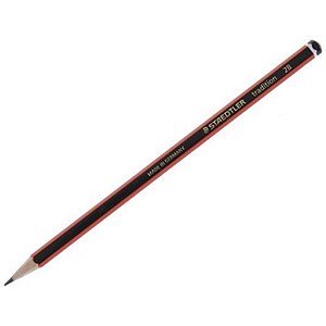 Staedtler 110 Tradition Pencil Cedar Wood 2B Pack 12 Code 110-2B - ONE CLICK SUPPLIES