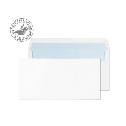 Blake PurelyEveryday Dl 90gsm Self Seal White Envelopes (Pack of 1000) - ONE CLICK SUPPLIES