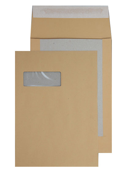 Blake Purely Packaging Board Backed Pocket Envelope C4 Peel and Seal 120gsm Manilla (Pack 125) - 13901MW - ONE CLICK SUPPLIES