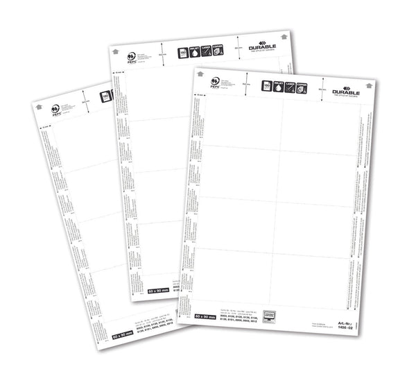 Durable Name Badge Insert 60x90mm 150gsm White (Pack 160) 145602 - ONE CLICK SUPPLIES