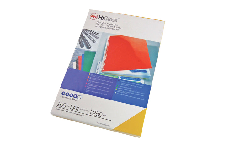 GBC HiGloss Binding Cover A4 250gsm (Pack 100) CE020071 - ONE CLICK SUPPLIES