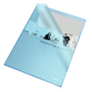 Esselte Cut Back Folder Polypropylene A4 105 Micron Blue (Pack 100) 54837 - ONE CLICK SUPPLIES